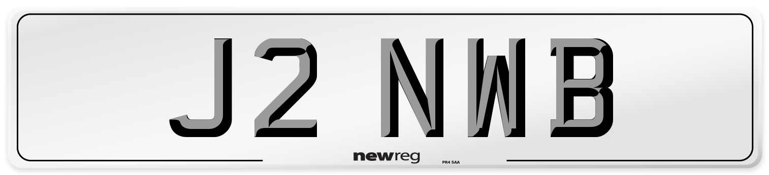 J2 NWB Number Plate from New Reg